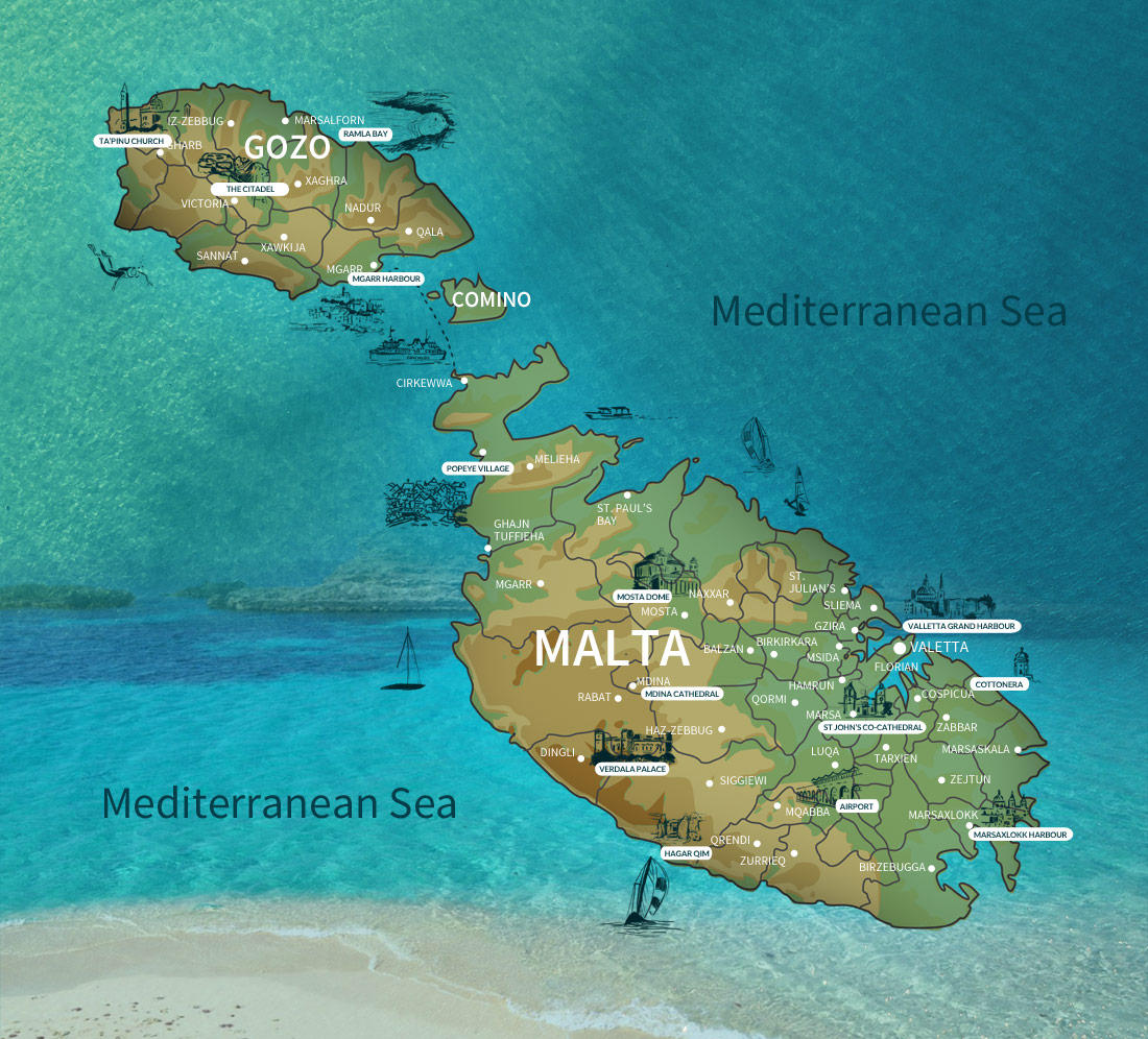 Destinations Map